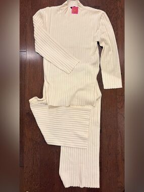 Dressed in LALA New Era Luxe Knit Set Cream| XL | NWT | Discontinued